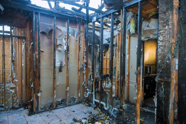 Professional Fire Damage Removal technician working in Stockbridge, GA